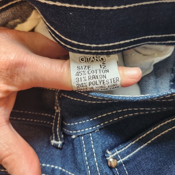 Vintage Gitano Denim Skirt Size 12 - Picture 6 of 7